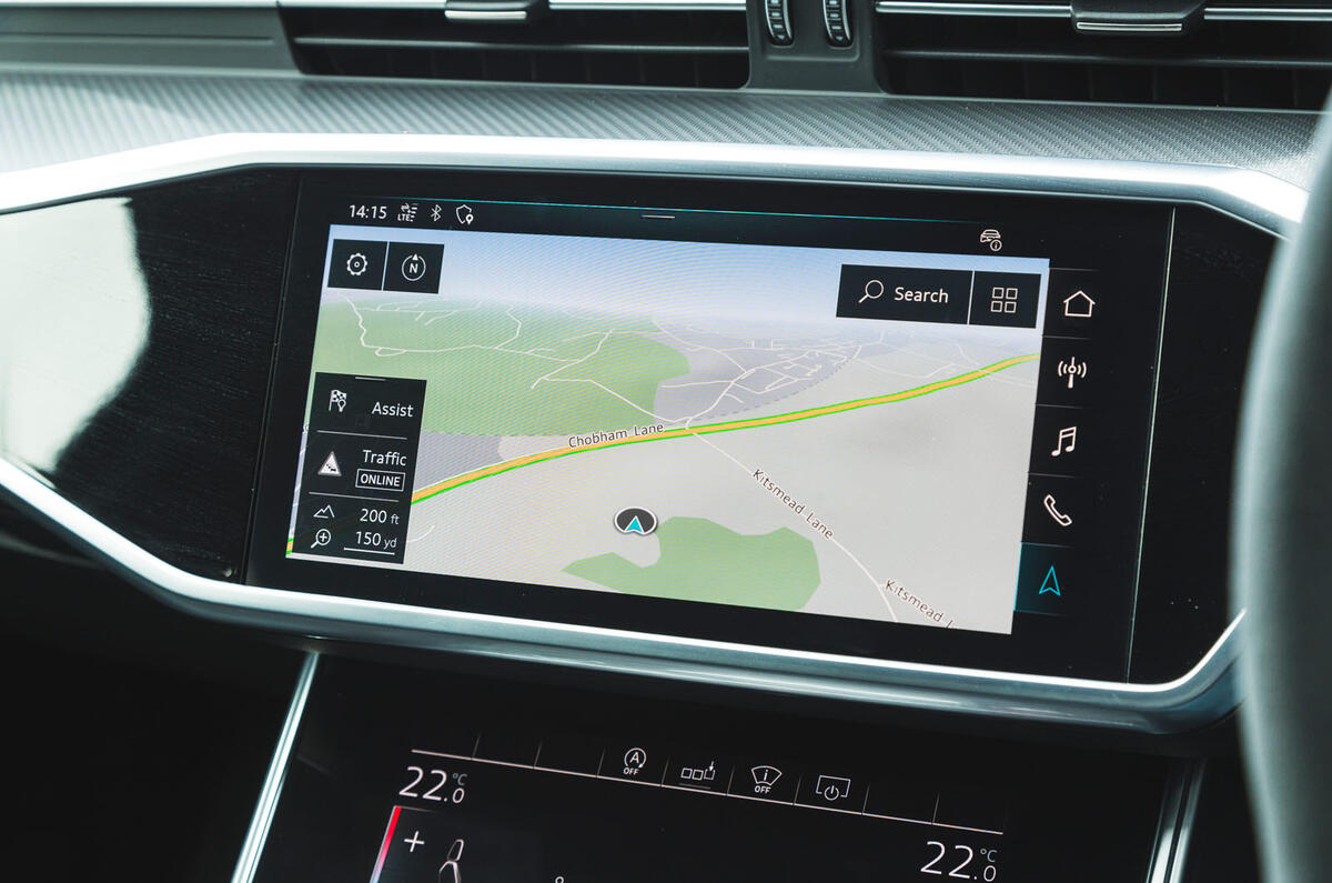 Audi RS6 Avant 2020 road test review - navigation Audi RS6 Avant 2020 road test review - navigation