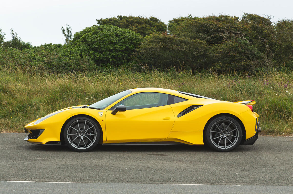 Ferrari 488 Pista 2019 road test review - static side