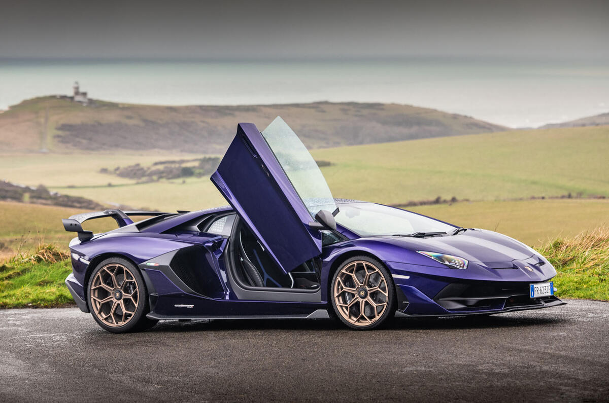 Lamborghini Aventador SVJ 2019 road test review - static doors