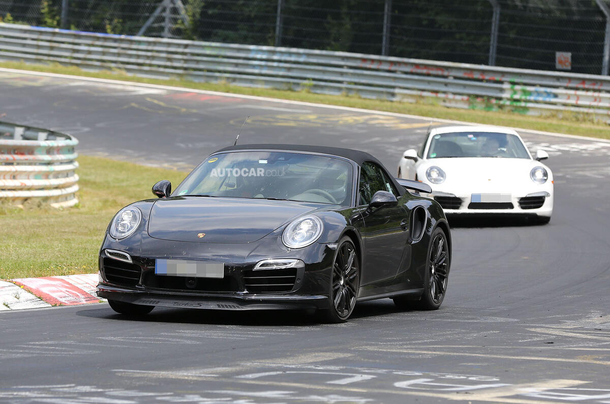 2014 Porsche 911 Turbo S Cabriolet spotted undisguised