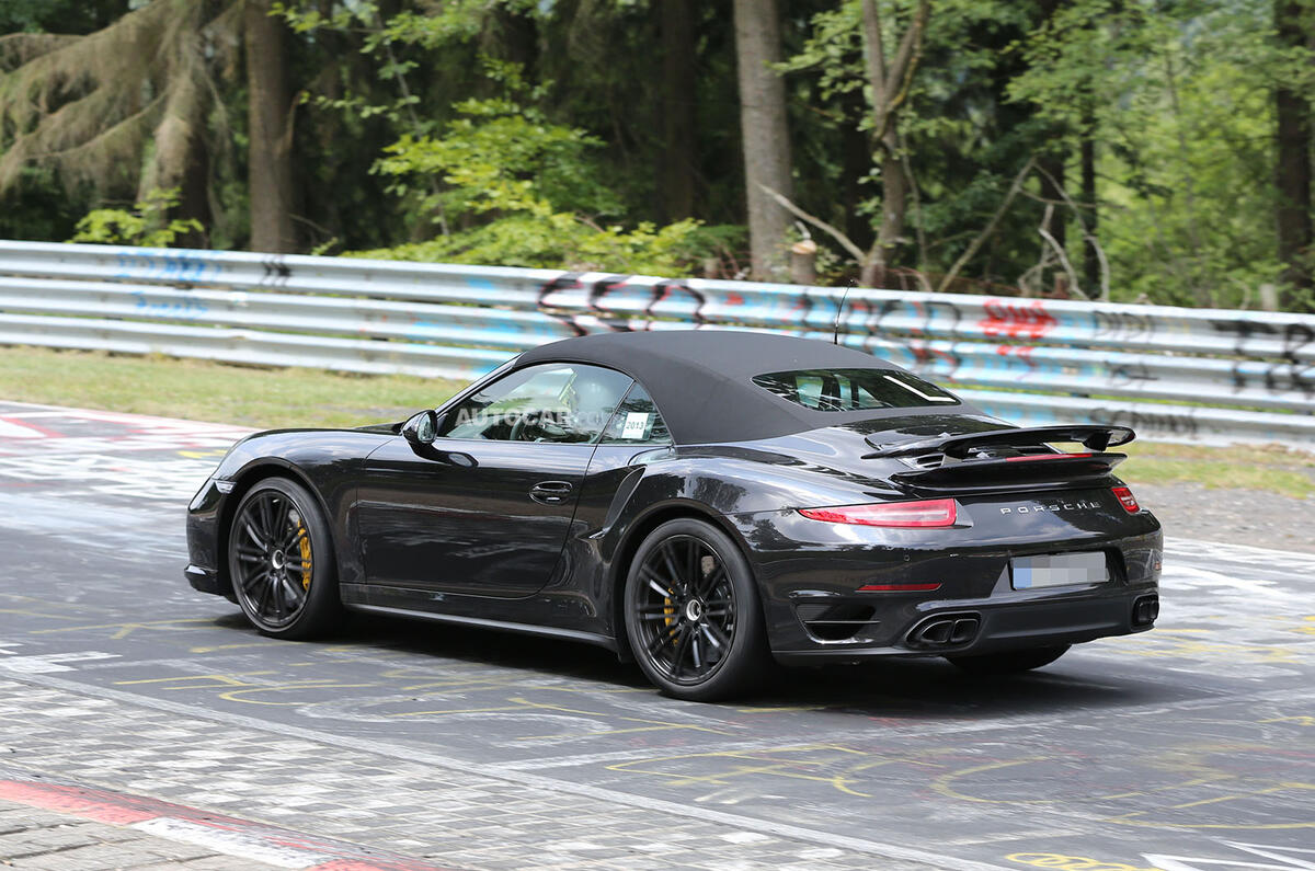 no title 2014 Porsche 911 Turbo S Cabriolet spotted undisguised