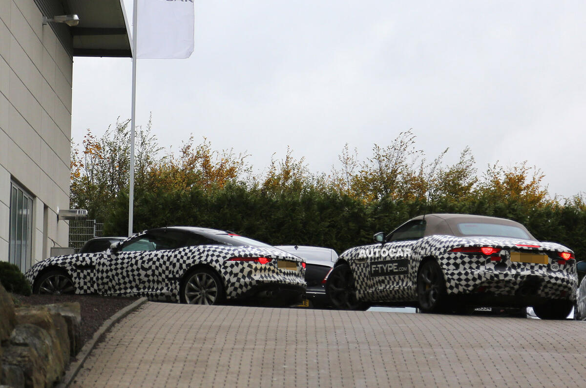 no title Jaguar F-type coupé spotted testing