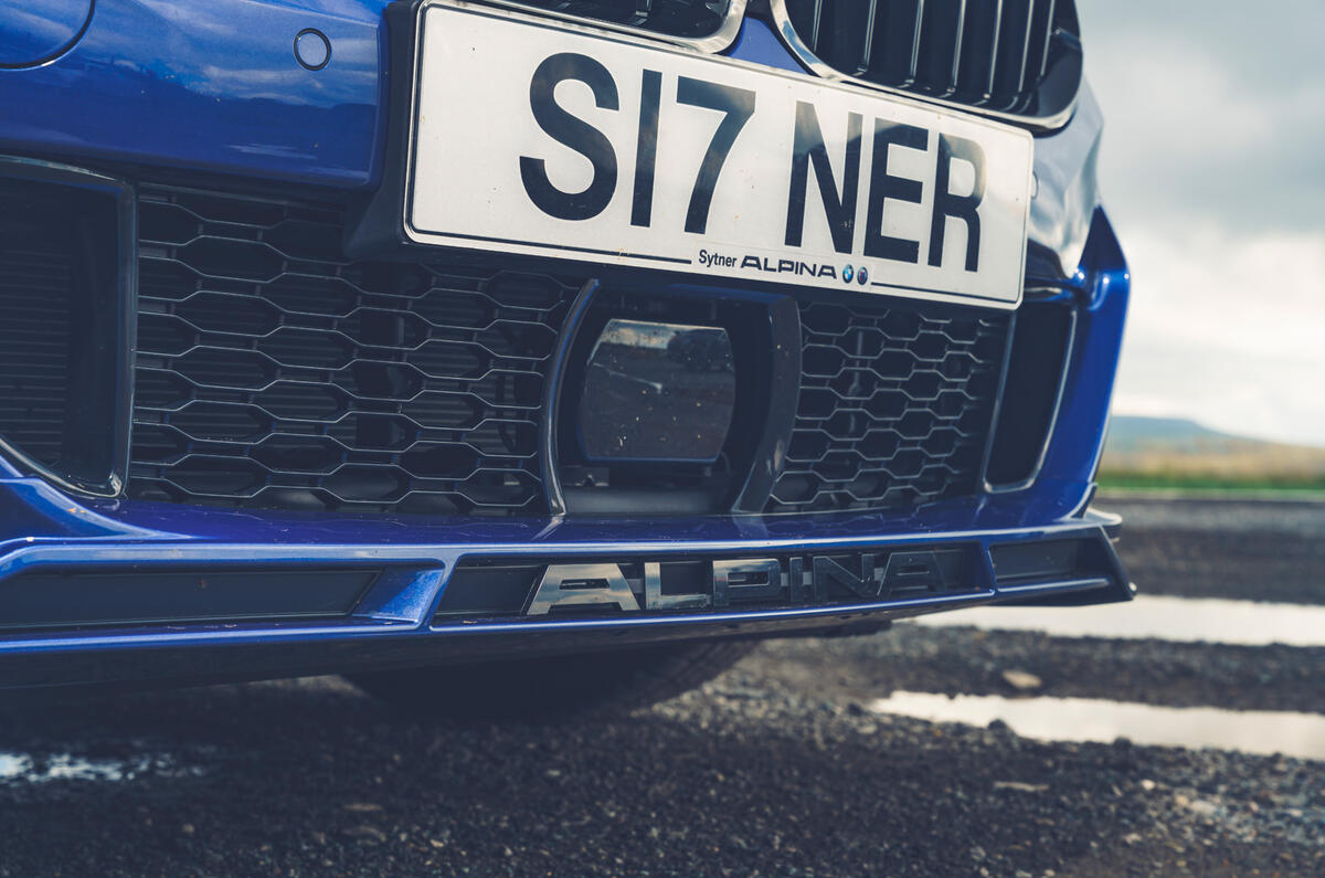 4 Alpina B8 Gran Coupe 2021 road test review front bumper