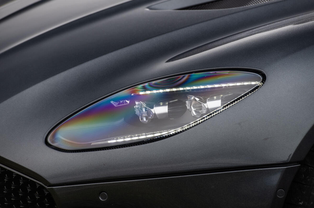 Aston Martin DBS Superleggera 2018 road test review - headlights
