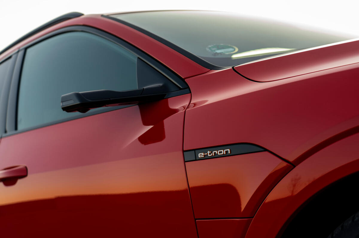Audi E-tron Sportback 2020 road test review - camera mirrors Audi E-tron Sportback 2020 road test review - camera mirrors