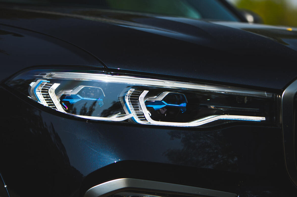 BMW X7 2020 road test review - headlights