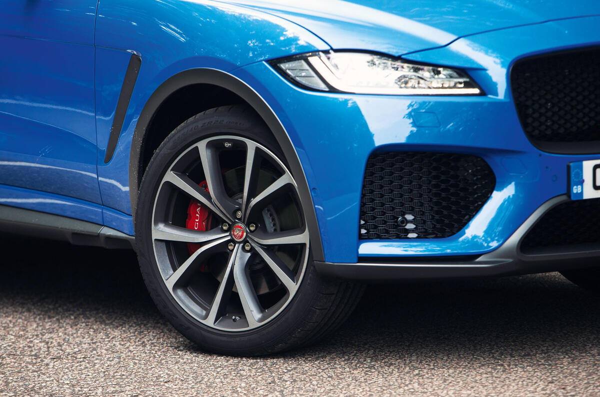 Jaguar F-Pace SVR 2019 road test review - alloy wheels