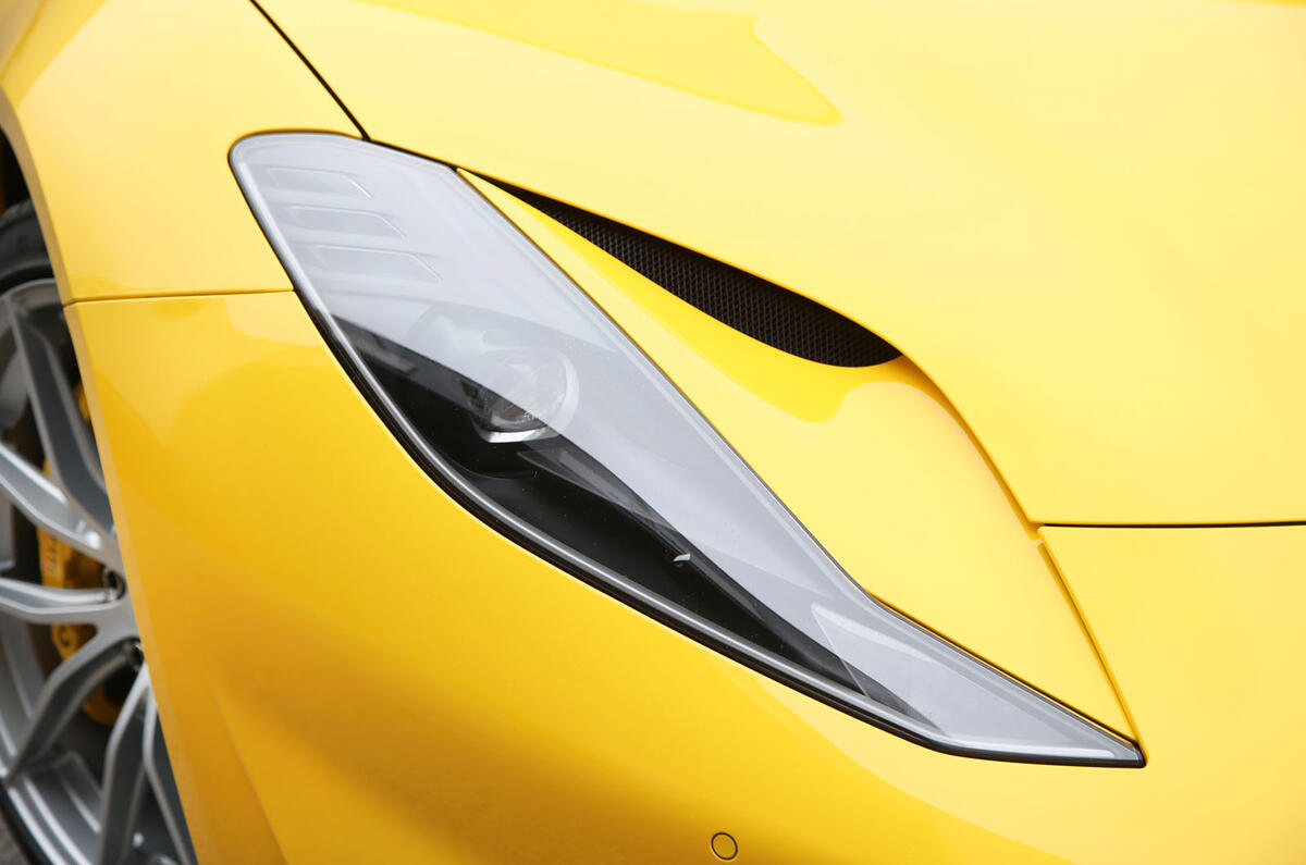 Ferrari 812 Superfast 2018 road test review headlights