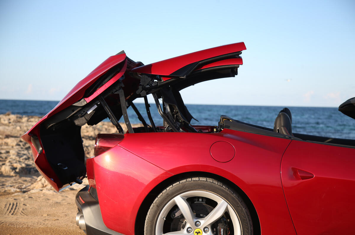 Ferrari Portofino review power roof