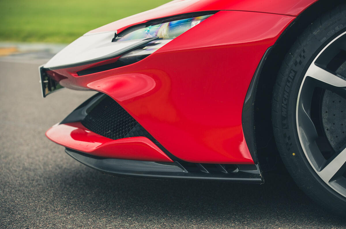 4 Ferrari SF90 Stradale 2021 road test review nose