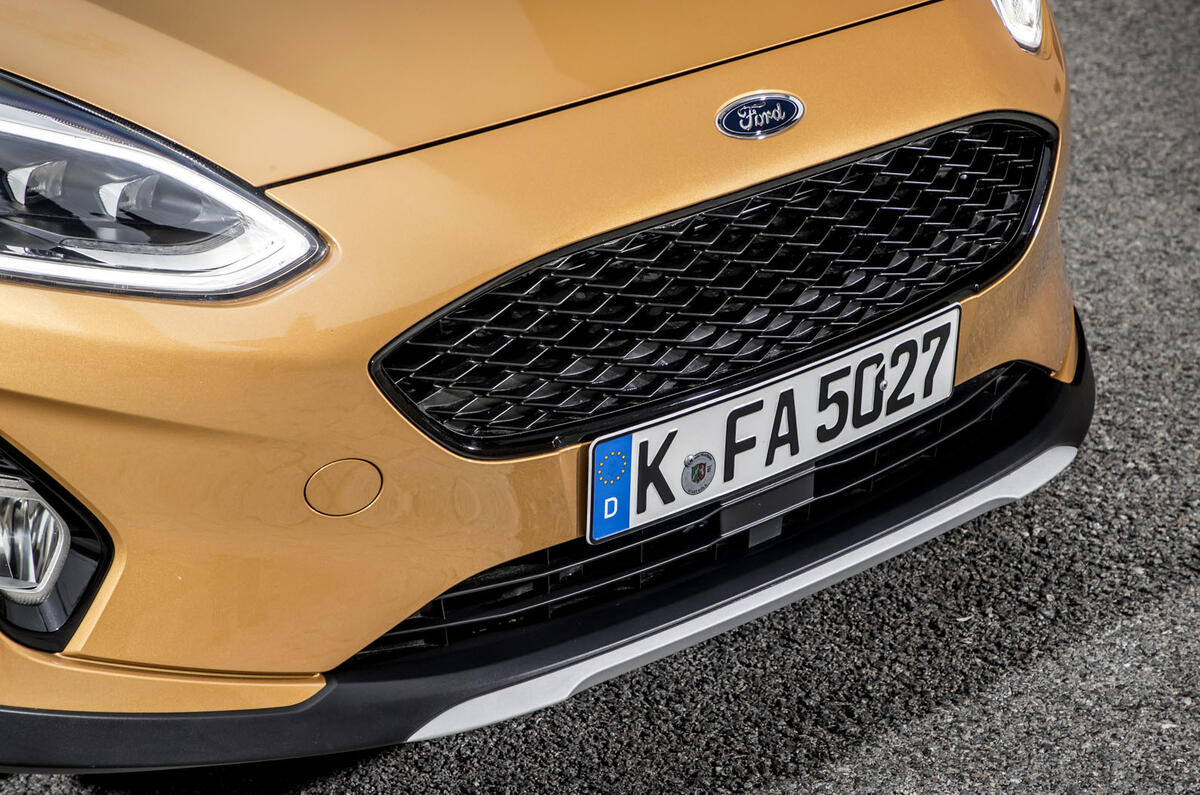 Ford Fiesta Active 2018 road test review front grille