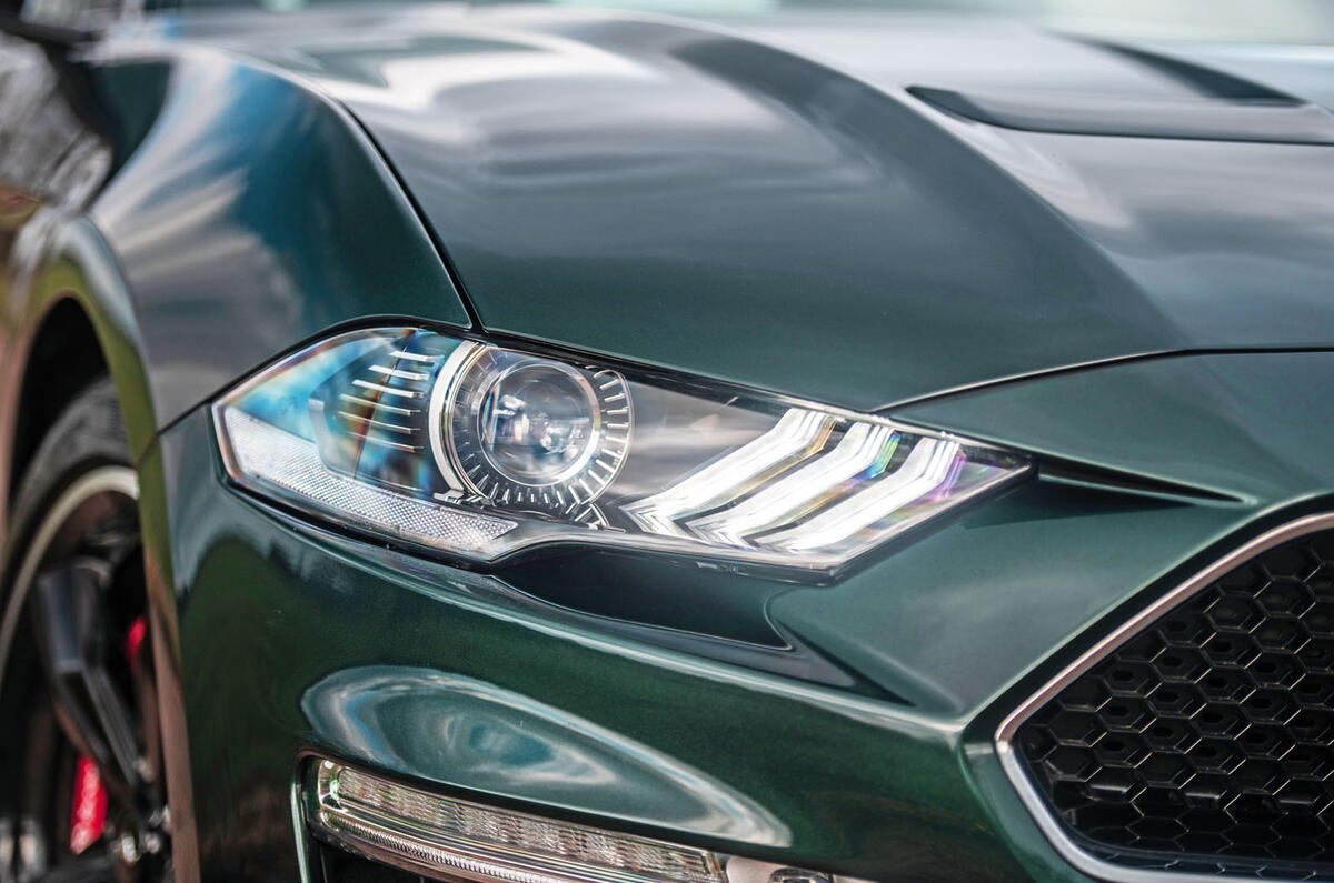 Ford Mustang Bullitt 2018 road test review - headlights