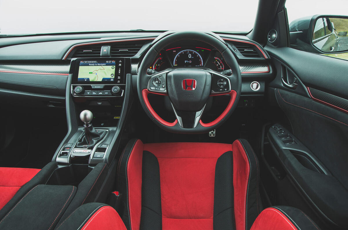 Honda Civic Type R 2019 road test review - dashboard