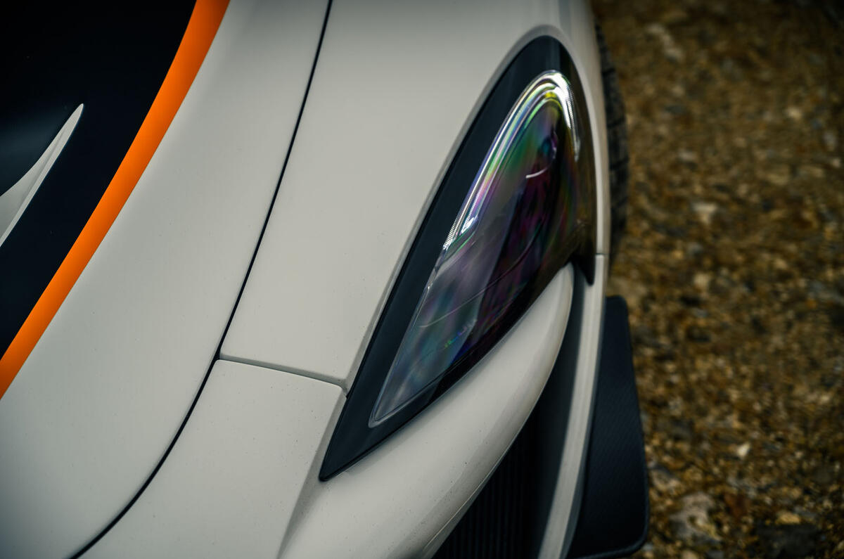 4 McLaren 620R 2021 road test review headlights