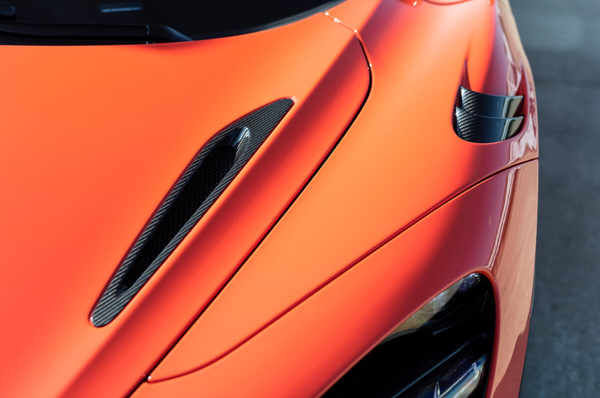 McLaren 765LT 2020 road test review - bonnet