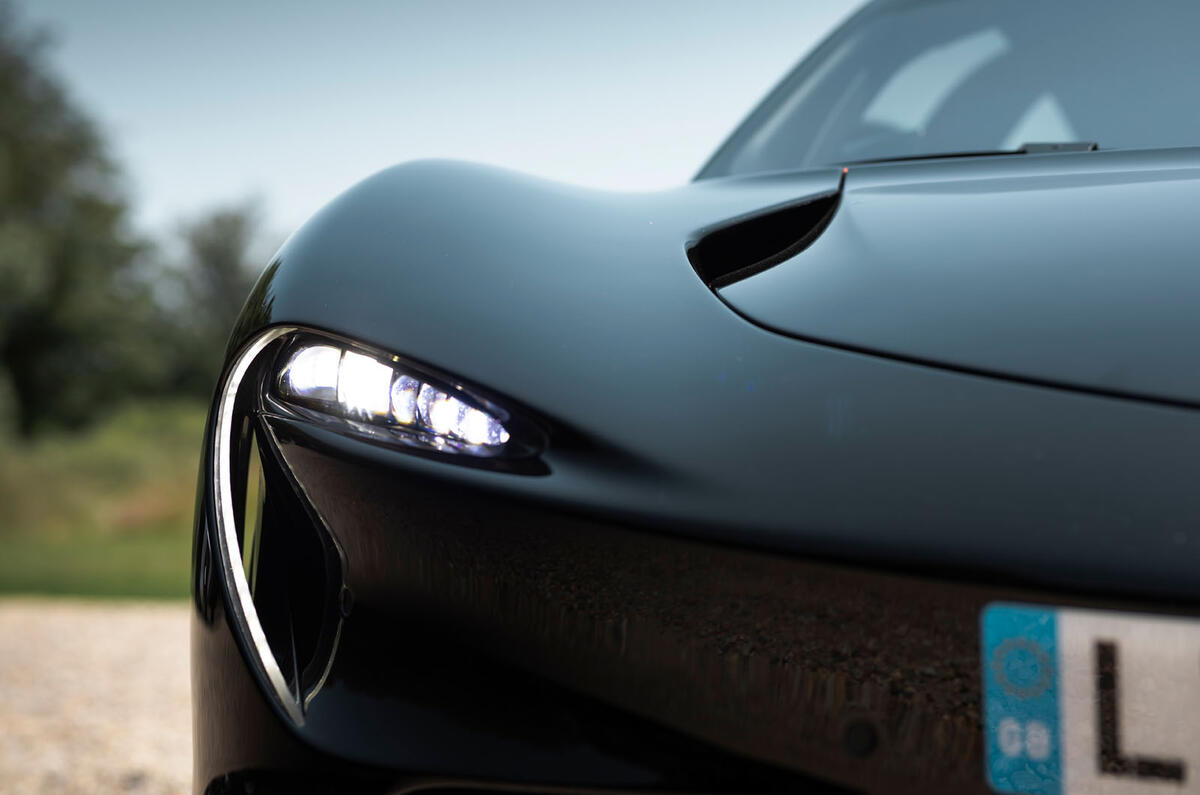 McLaren Speedtail 2020 UK first drive review - headlights