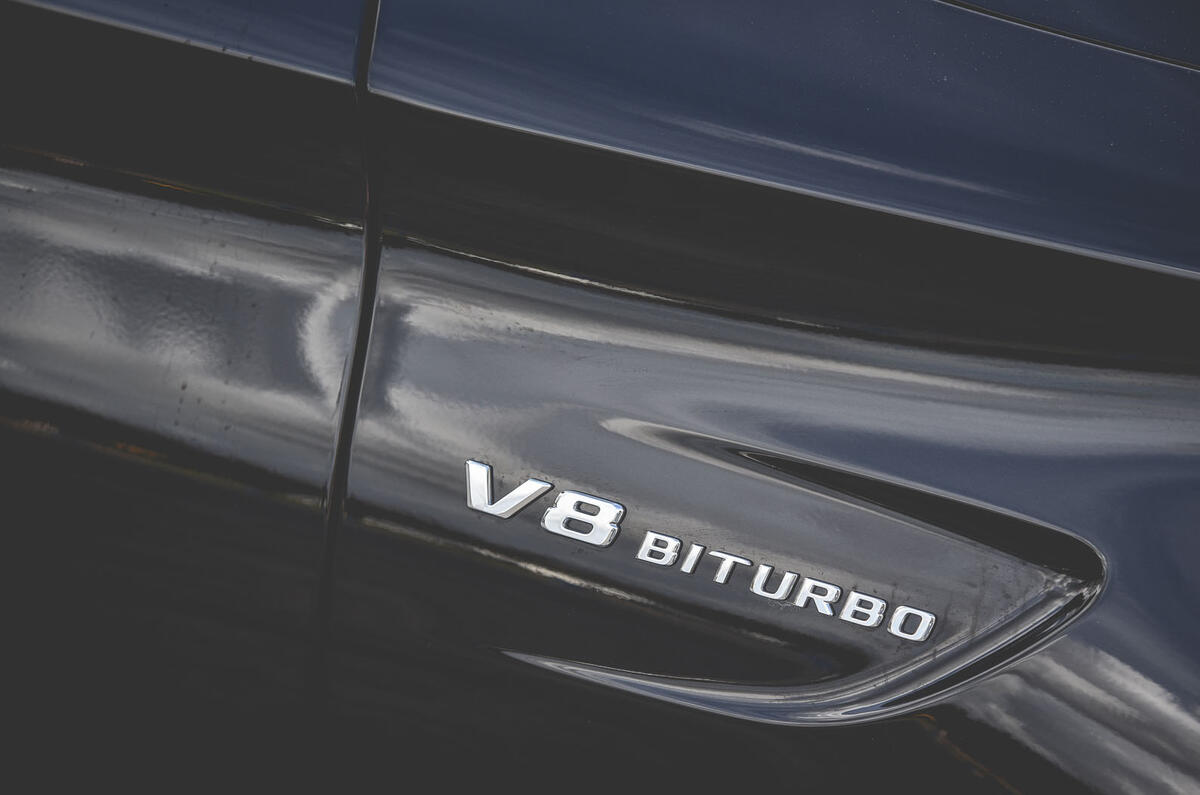 Mercedes-AMG C63 Coupé 2019 road test review - side badge