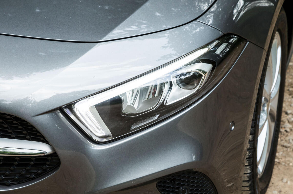 Mercedes-Benz A-Class 2018 road test review headlights