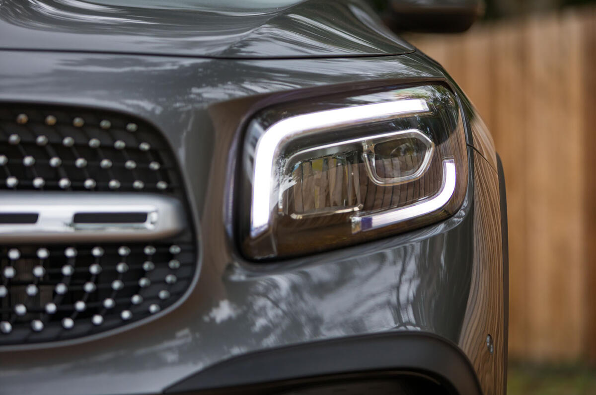 Mercedes-Benz GLB 2020 road test review - headlights