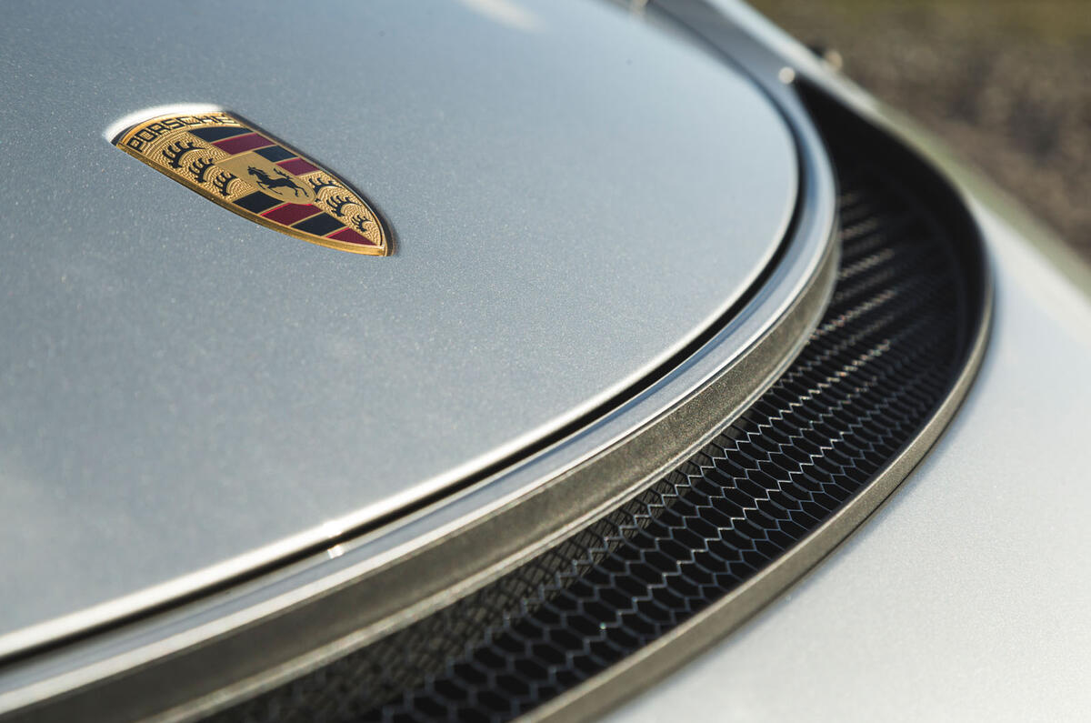Porsche 718 Spyder 2020 road test review - front grille
