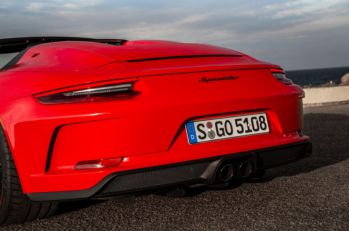Porsche 911 Speedster 2019 review - rear end