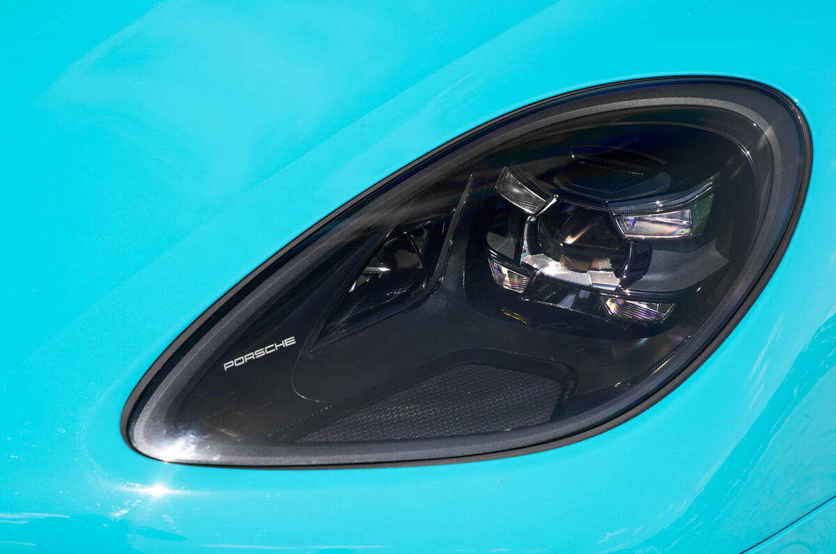 Porsche Macan Turbo 2019 road test review - headlights