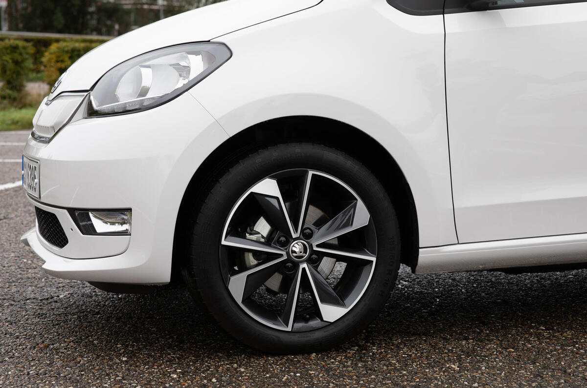 SKoda Citigo-e IV 2020 road test review - alloy wheels SKoda Citigo-e IV 2020 road test review - alloy wheels