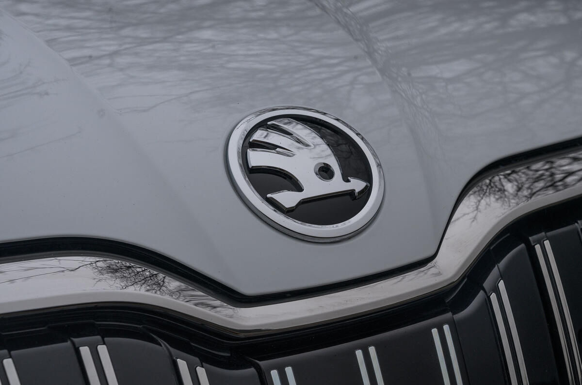 Skoda Superb iV 2020 road test review - bonnet badge