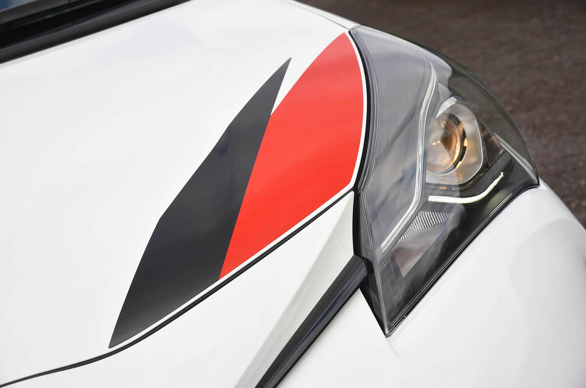 Toyota Yaris GRMN bonnet decals