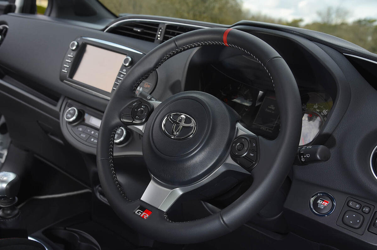 Toyota Yaris GRMN steering wheel