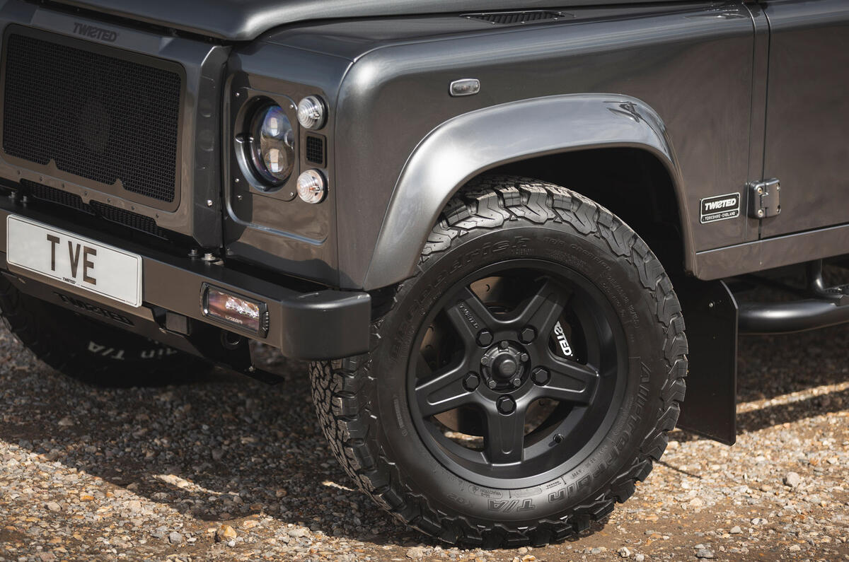4 Twisted Defender EV 2022 UK first drive review alloy wheels