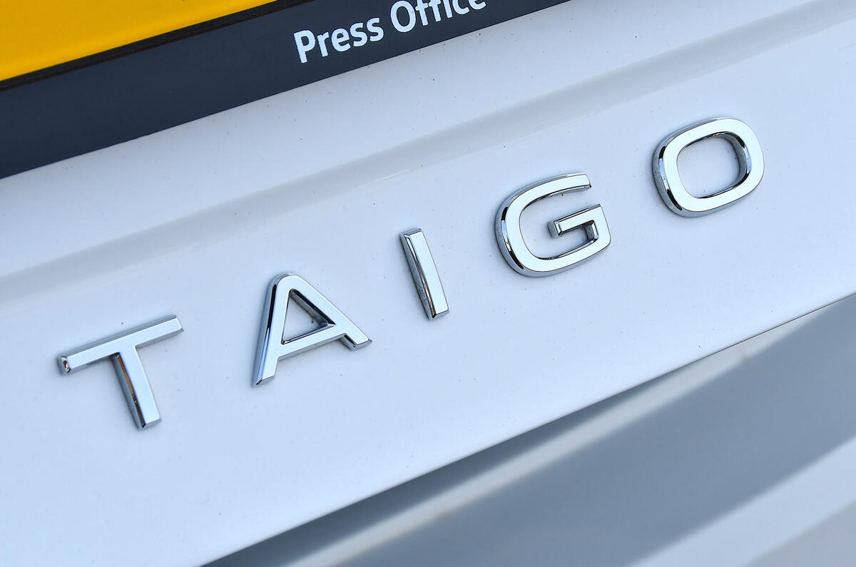 4 Volkswagen Taigo road test review rear badge