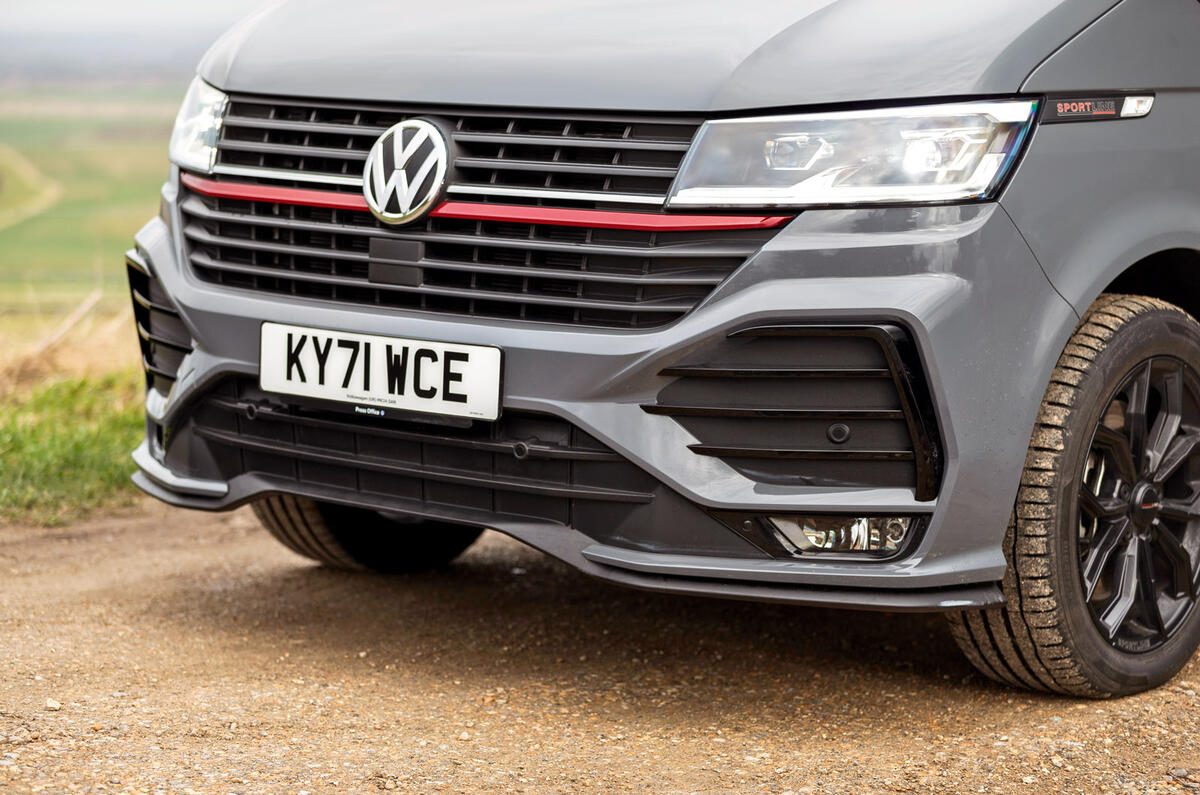 4 Volkswagen Transporter 2022 road test review front bumper
