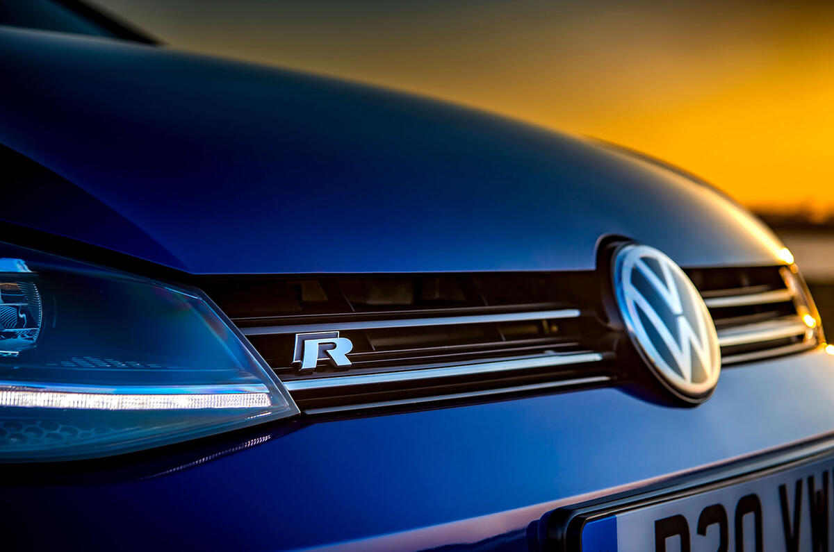 Volkswagen Golf R 2019 road test review - bonnet badge