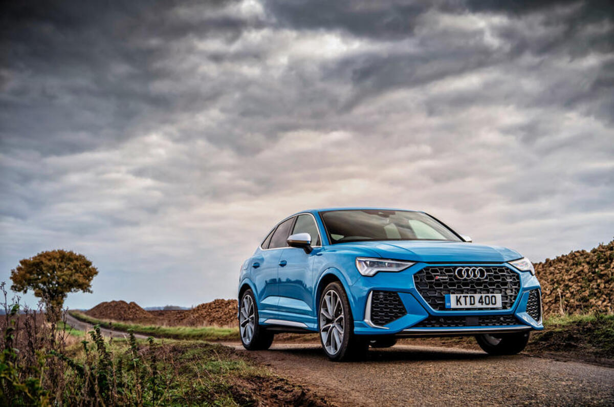 Audi RS Q3 Sportback 2020 road test review - static front