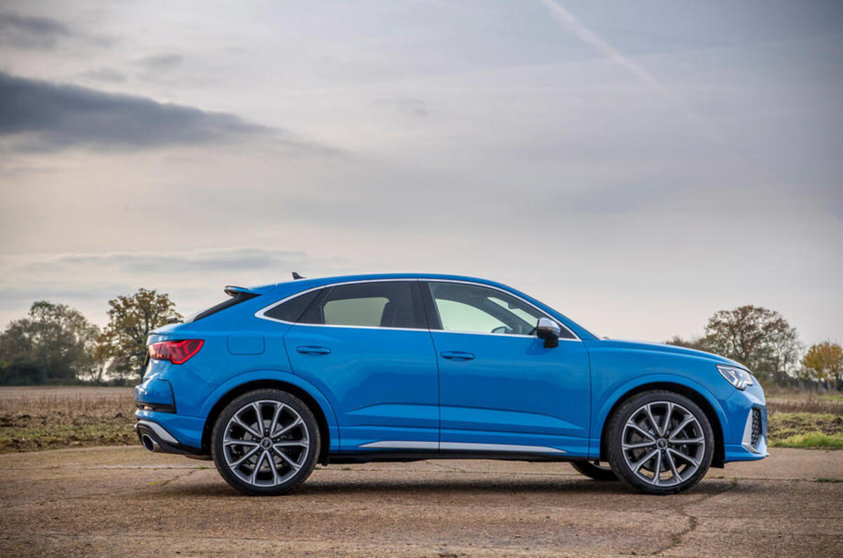 Audi RS Q3 Sportback 2020 road test review - static side