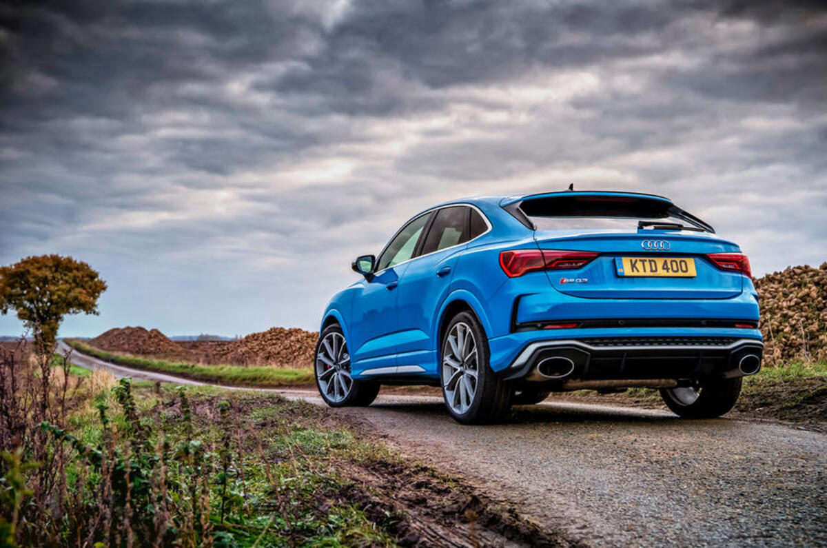Audi RS Q3 Sportback 2020 road test review - static rear
