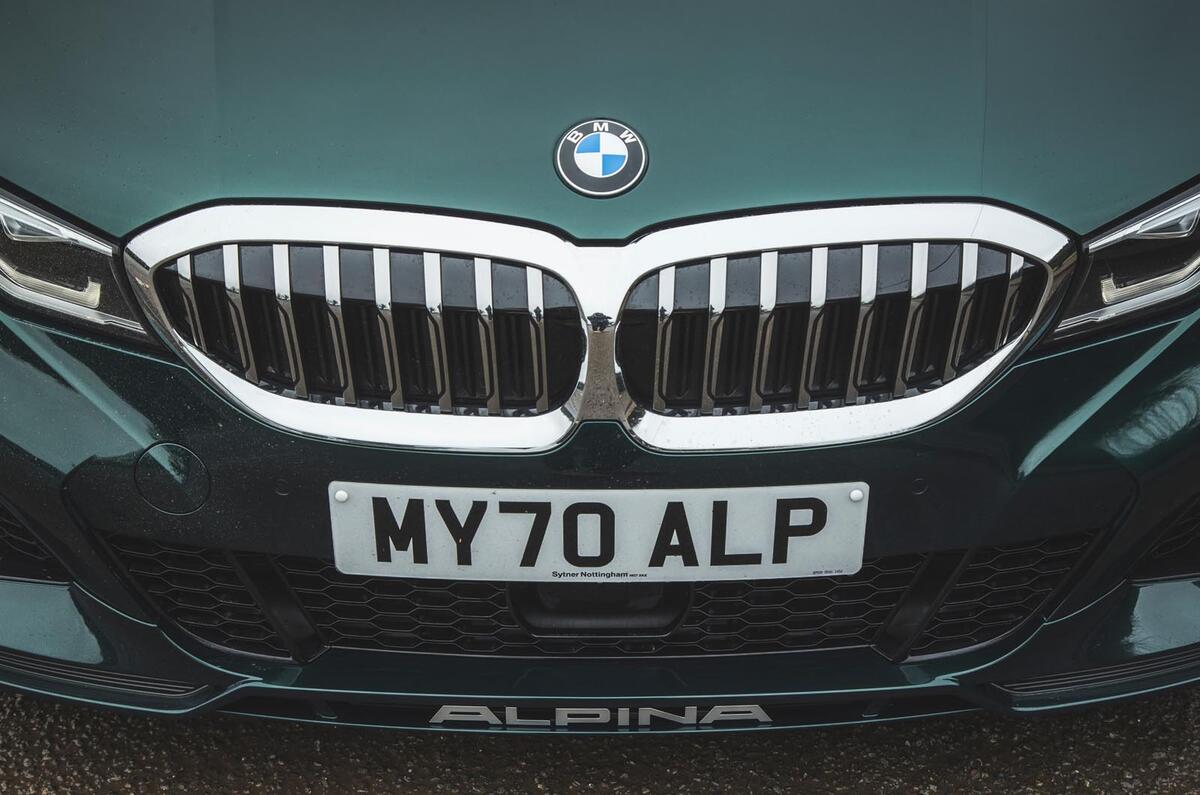 5 alpina d3 touring 2021 uk first drive review grille 5 alpina d3 touring 2021 uk first drive review grille