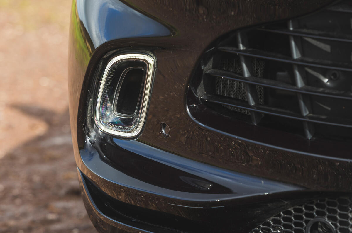 Aston Martin DBX 2020 road test review - front bumper