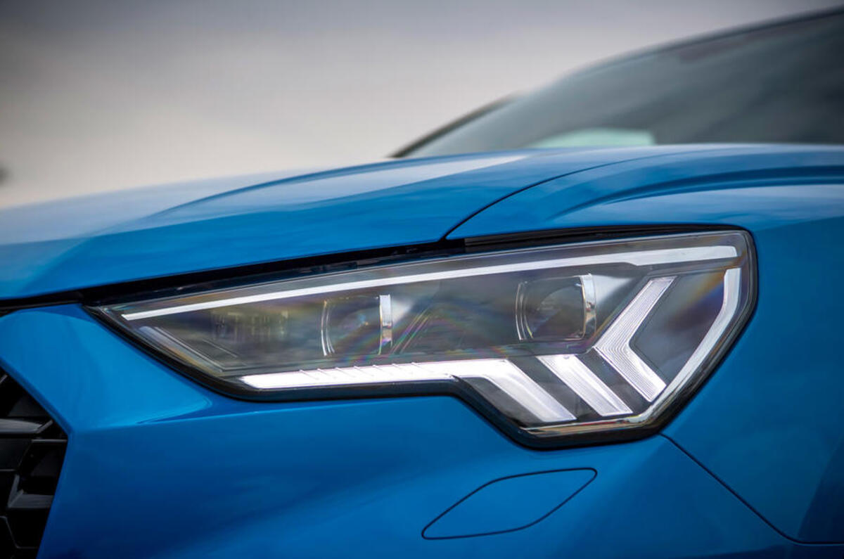 Audi RS Q3 Sportback 2020 road test review - headlights