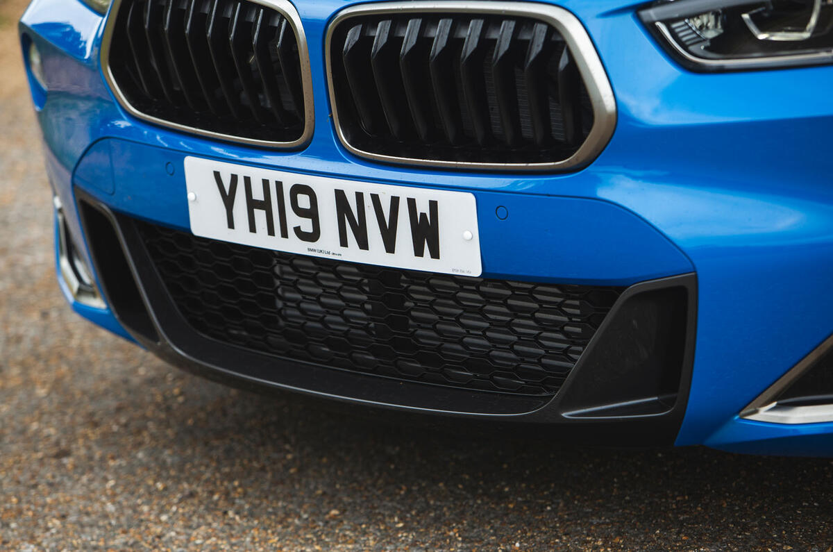 BMW X2 M35i 2019 road test review - front bumper