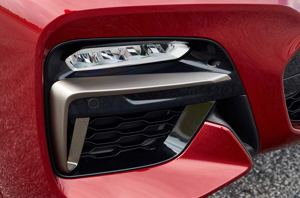 BMW X4 2018 road test review foglights