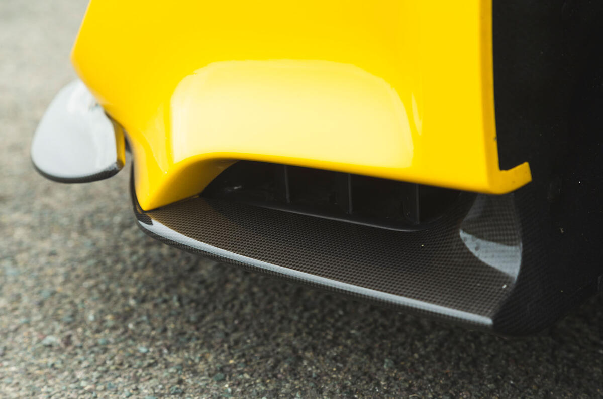 Ferrari 488 Pista 2019 road test review - front splitter
