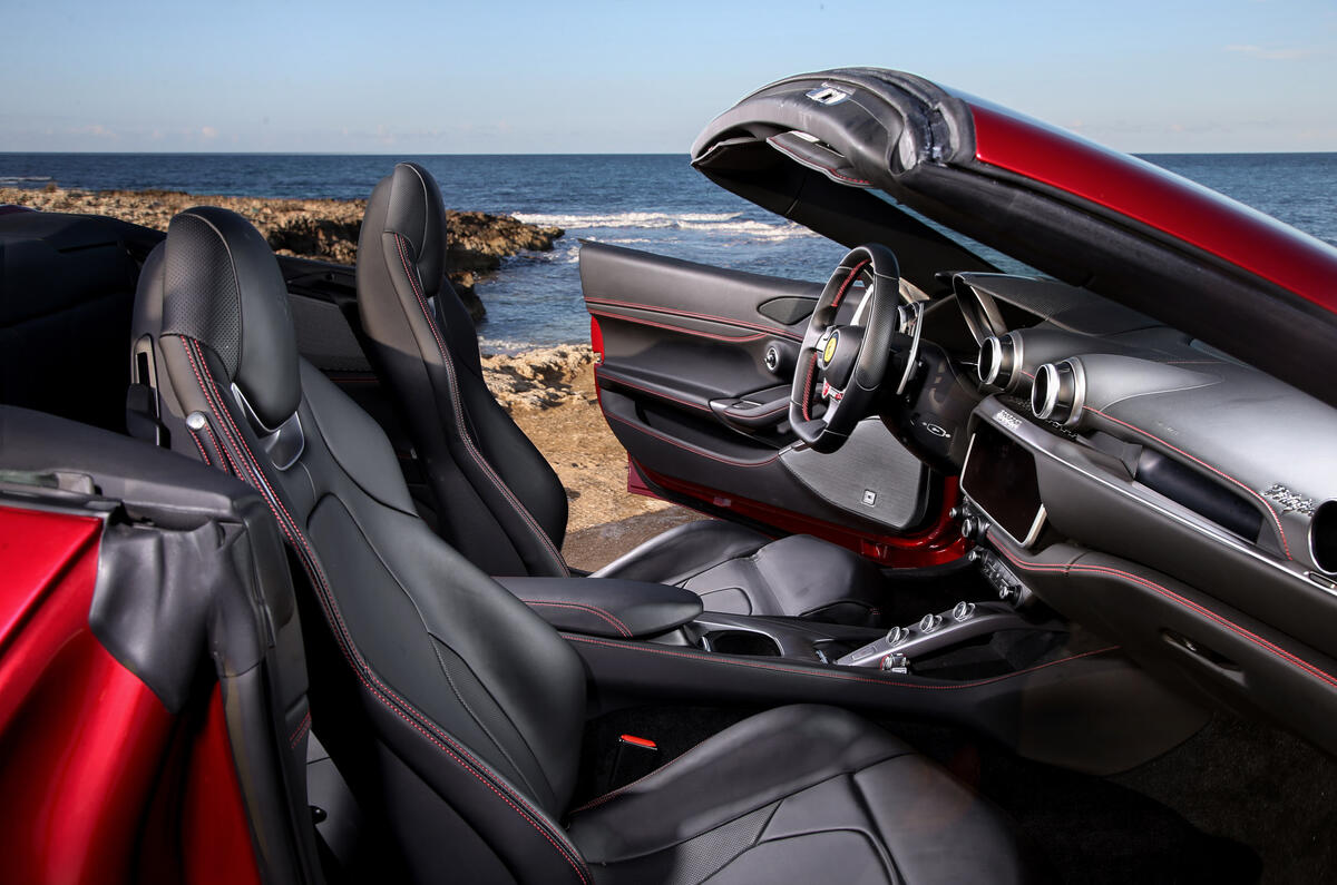 Ferrari Portofino review cabin