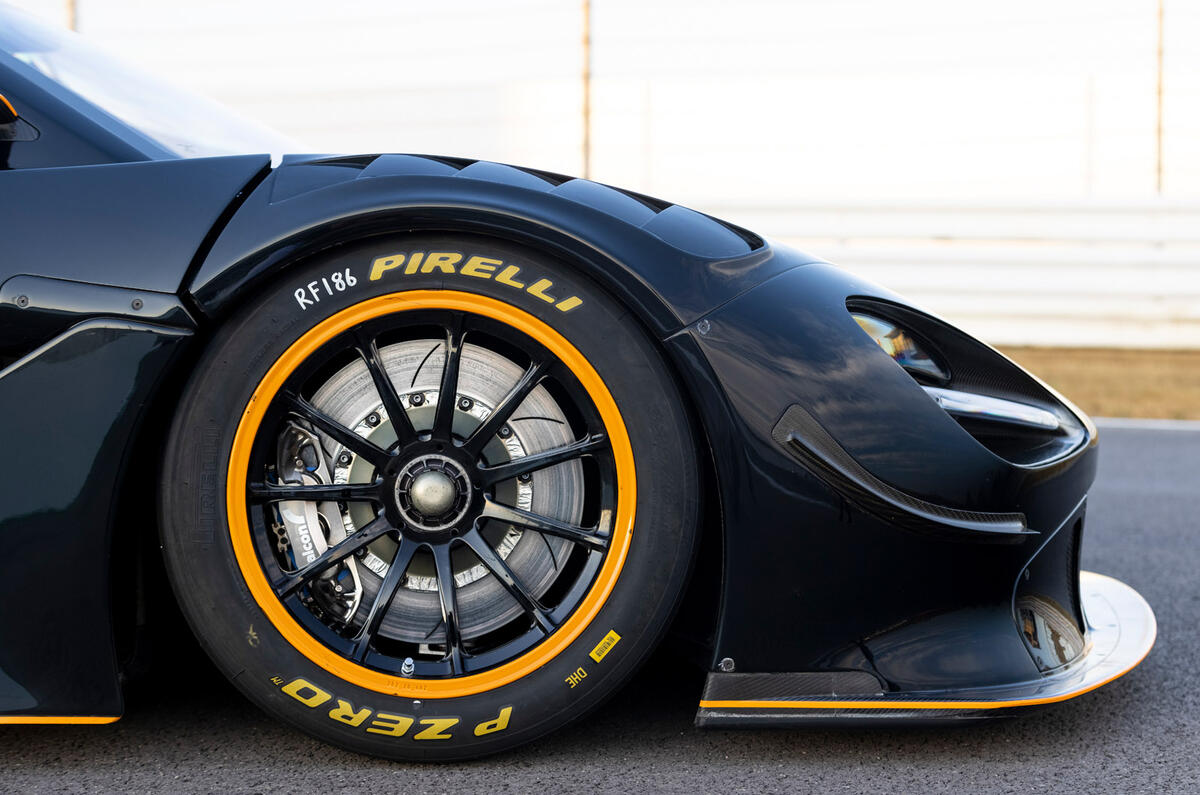 5 McLaren 720S GT3X 2021 first drive review alloy wheels