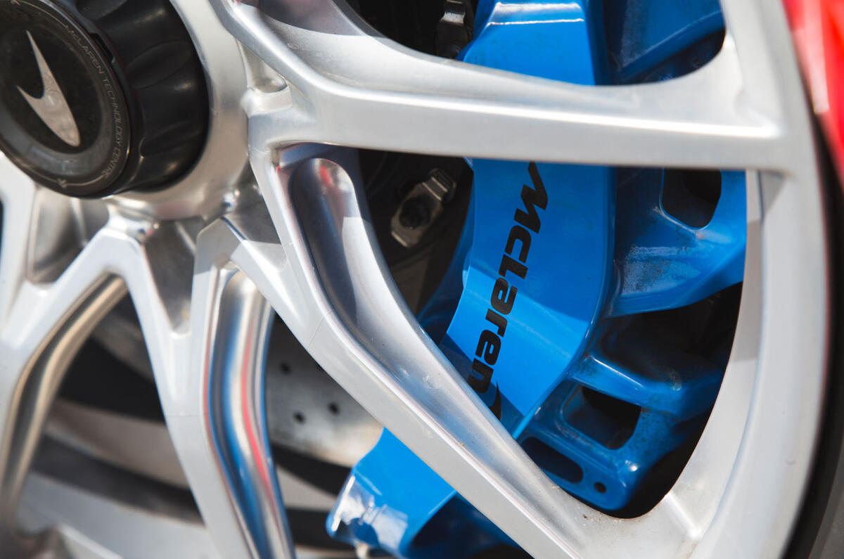 McLaren Senna 2018 road test review - brake calipers