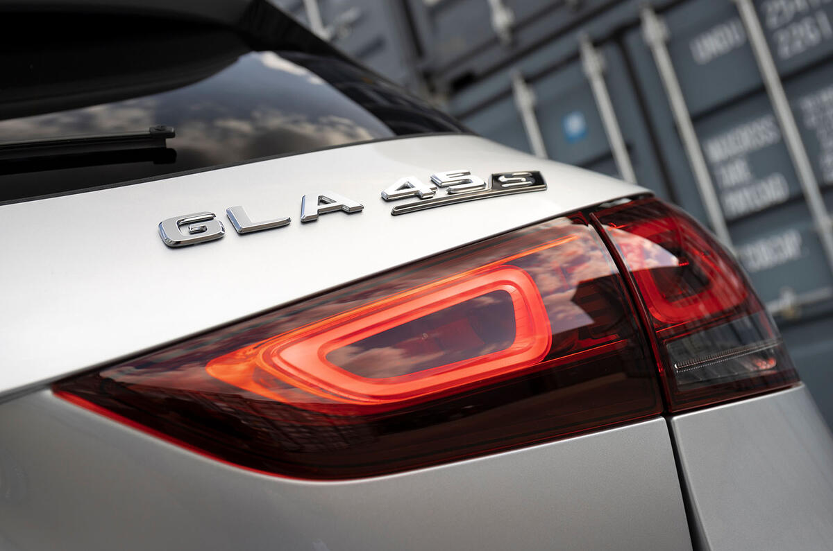 Mercedes-AMG GLA 45 S Plus 2020 road test review - rear lights Mercedes-AMG GLA 45 S Plus 2020 road test review - rear lights
