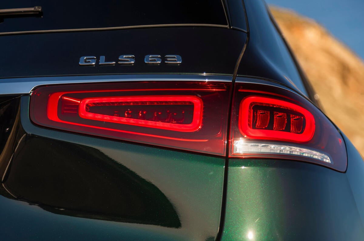 Mercedes-AMG GLS 63 2020 road test review - rear lights Mercedes-AMG GLS 63 2020 road test review - rear lights