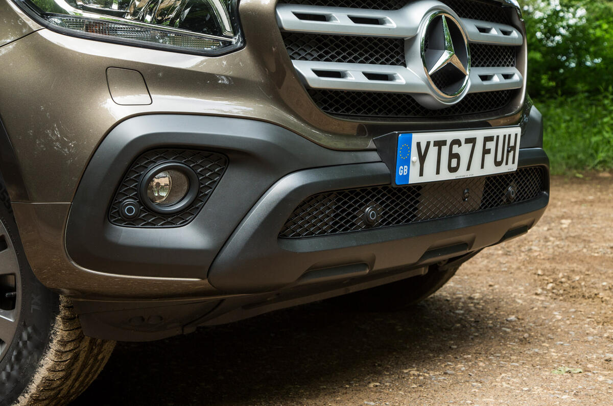 Mercedes-Benz X-Class road test review foglights