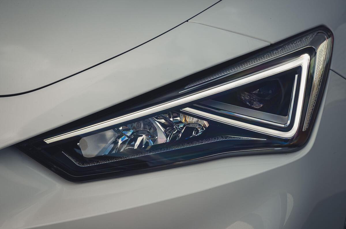 Seat Leon 2020 road test review - headlights Seat Leon 2020 road test review - headlights